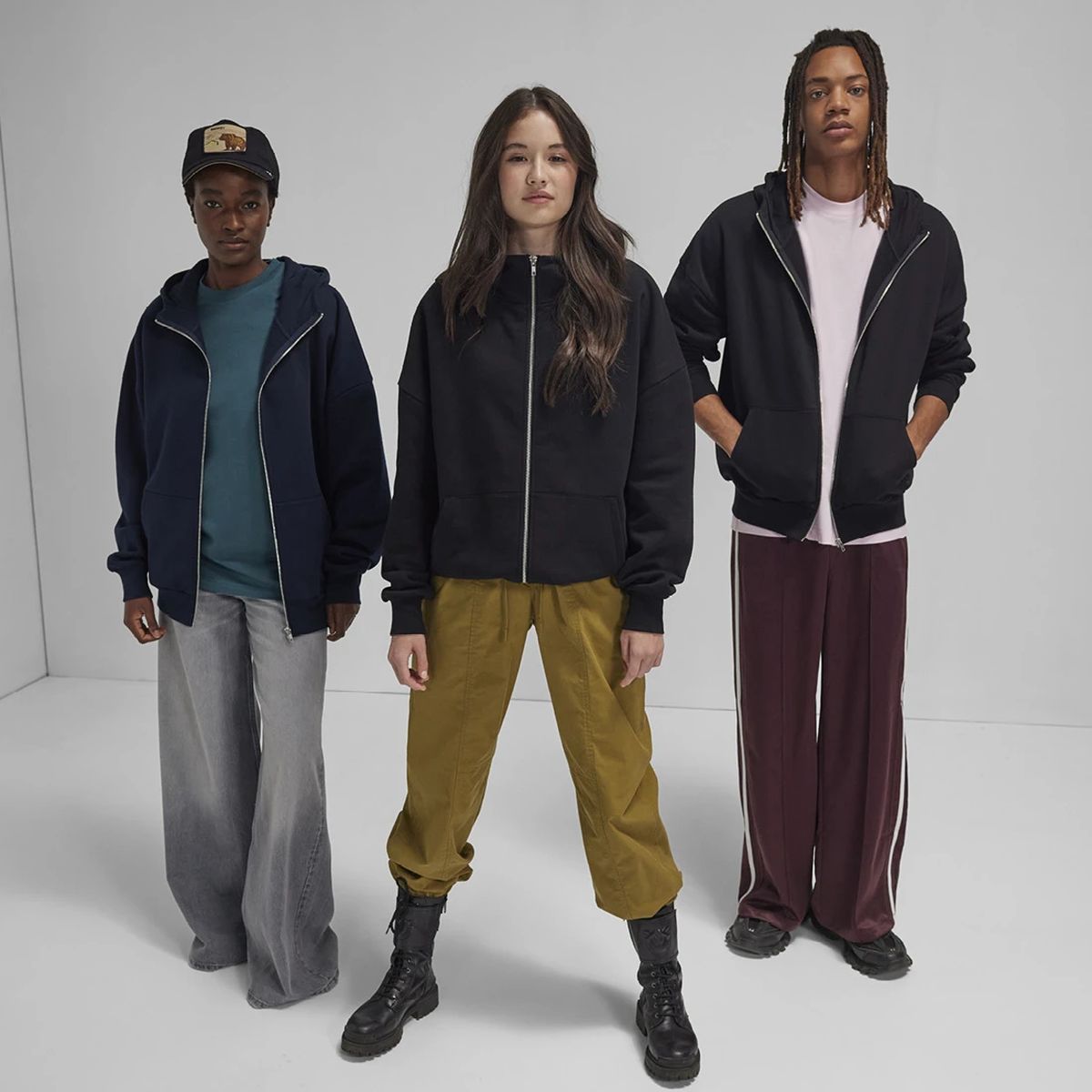 B&C Oversized Influence Zip Hood personnalisé | B&C