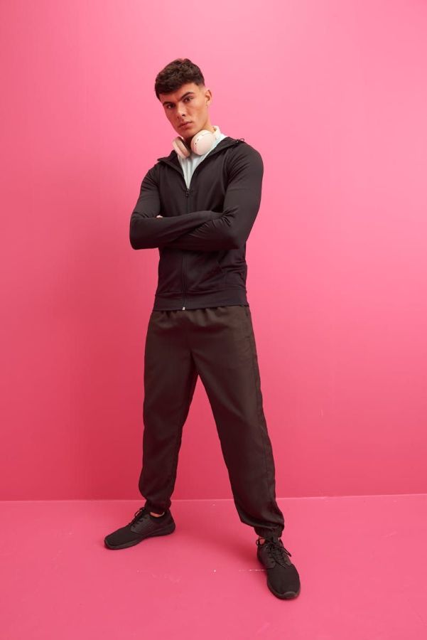 Just Cool Contrast Zoodie personnalisé pour homme | Just Cool