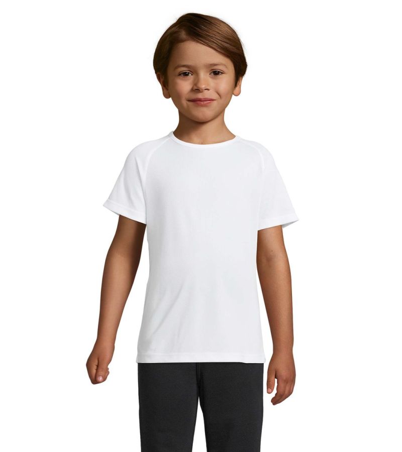 Créez un T-shirt personnalisé pour enfant Sol's Sporty Raglan | Sol's