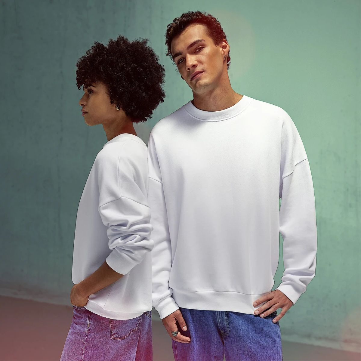 B&C Oversized Influence Crew sweat personnalisé | B&C
