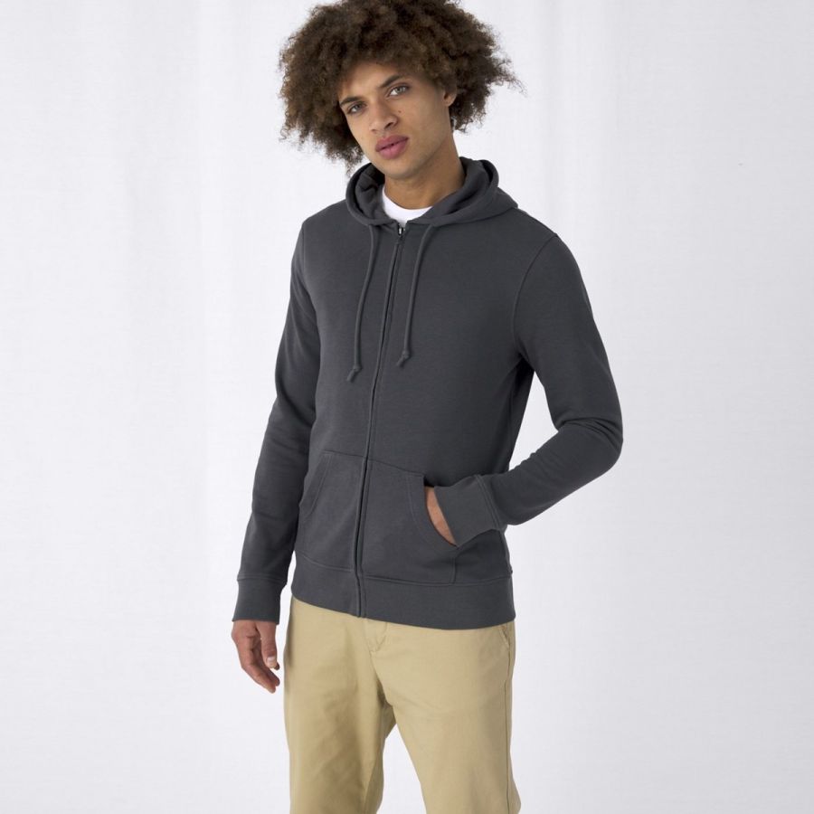 B&C Inspire Zipped Hood sweat à capuche personnalisé | B&C