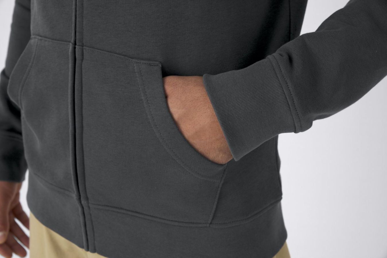 B&C Inspire Zipped Hood sweat à capuche personnalisé | B&C
