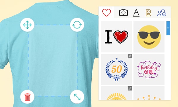 Créer son propre t-shirt - choisir le design
