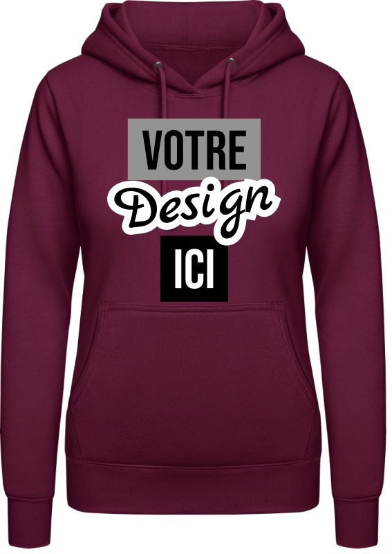 Just Hoods Girlie College Hoodie à personnaliser