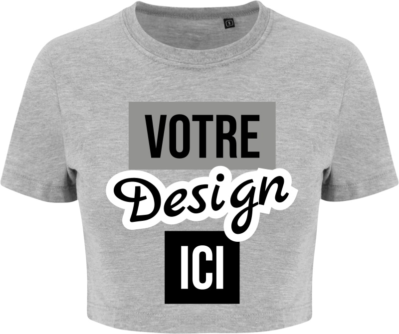 Just Hoods Cropped Tri-Blend Tee à personnaliser