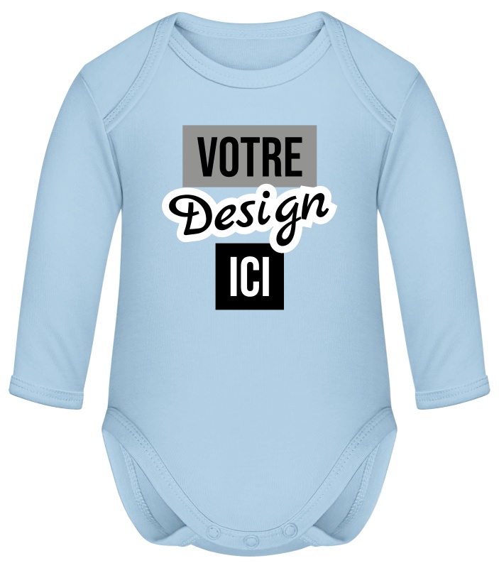 Link Kids Wear Organic Baby Bodysuit LS Rebel