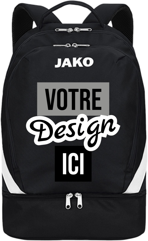 JAKO Sac à dos de sport avec compartiment inférieur à personnaliser
