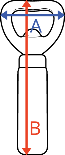 Décapsuleurs imprimés Dimensions