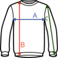 Stella Alma sweat à col rond pour femme en coton bio Tableau des tailles